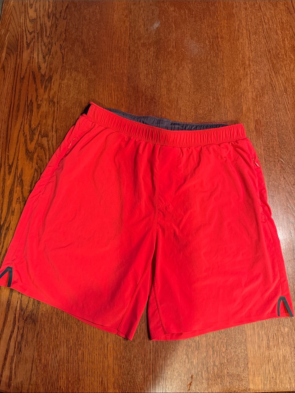 RHONE Red Men's Athletic Shorts